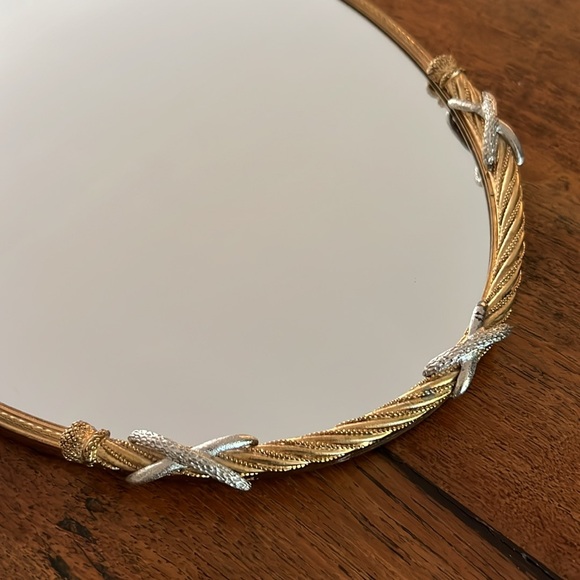 Stylebuilt Vintage Oval Mirrored Vanity/Dresser Tray - Picture 2 of 6